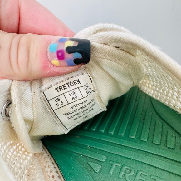 Tretorn White Tournament Sneaker Womens Size 8.5 - Picture 10 of 11